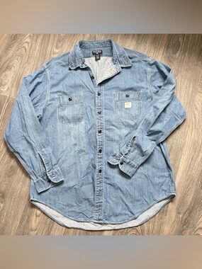 Vintage Polo Jeans Co. Ralph Lauren Denim Button Down L/S Shirt ~ Size XL